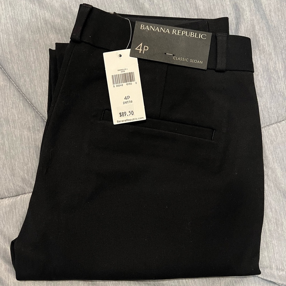 NWT Banana Republic Black Classic Sloan Pants